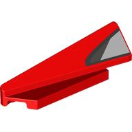 Wedge Sloped 1 x 5 x 1 1/3 Left with Silver/Black Air Intake print (3388pr0001)