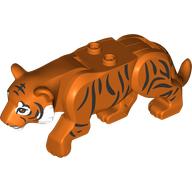 Animal, Big Cat, Tiger with 2 Studs with Black Stripes print (34140pr0006)