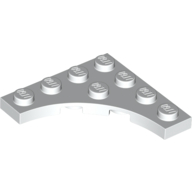 Plate Special 4 x 4 with 3 x 3 Quarter Round Cutout (35044)