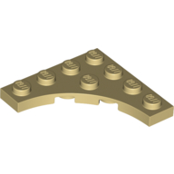Plate Special 4 x 4 with 3 x 3 Quarter Round Cutout (35044)