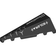 Wedge Sloped 2 x 5 Left with Silver Stars, 'SOLER', 'TeamViewer' print (3504pr0003)