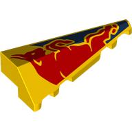 Wedge Sloped 2 x 5 Right with Red Bull, Dark Blue Background print (3505pr0002)