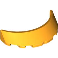 Windscreen 3 x 6 x 1 Curved with Rectangular Stud Holder in Bottom (35299)