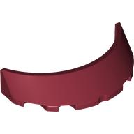 Windscreen 3 x 6 x 1 Curved with Rectangular Stud Holder in Bottom (35299)