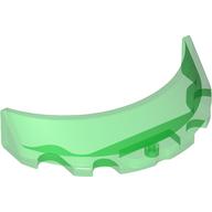 Windscreen 3 x 6 x 1 Curved with Rectangular Stud Holder in Bottom (35299)
