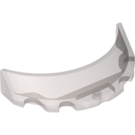 Windscreen 3 x 6 x 1 Curved with Rectangular Stud Holder in Bottom (35299)