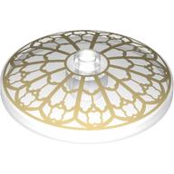 Dish 4 x 4 with Notre Dame Window print (35394pr9970)