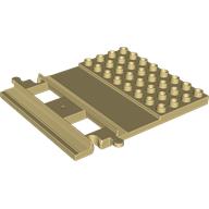 Duplo Train Track, Straight with 4 x 8 Plate on Side (35965)