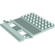 Duplo Train Track, Straight with 4 x 8 Plate on Side (35965)