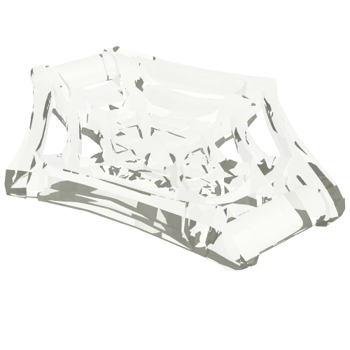 Web Effect Large Bar on Back Handles on Sides (36083e)