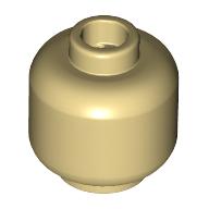 Minifig Head [Plain] [Hollow Stud] (3626c)