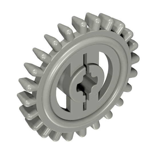 Technic Gear 24 Tooth Crown with Flat Teeth (3650a)