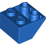 Slope Inverted 45° 2 x 2 [Ovoid Bottom Pin, Bar-sized Stud Holes] (3660)