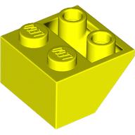 Slope Inverted 45° 2 x 2 [Ovoid Bottom Pin, Bar-sized Stud Holes] (3660)