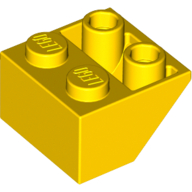 Slope Inverted 45° 2 x 2 [Ovoid Bottom Pin, Bar-sized Stud Holes] (3660)