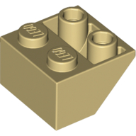Slope Inverted 45° 2 x 2 [Ovoid Bottom Pin, Bar-sized Stud Holes] (3660)