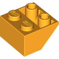 Slope Inverted 45° 2 x 2 [Ovoid Bottom Pin, Bar-sized Stud Holes] (3660)