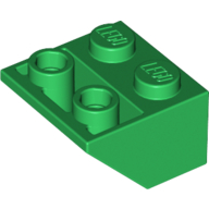 Slope Inverted 45° 2 x 2 [Ovoid Bottom Pin, Bar-sized Stud Holes] (3660)