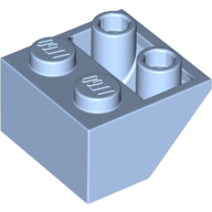 Slope Inverted 45° 2 x 2 [Ovoid Bottom Pin, Bar-sized Stud Holes] (3660)