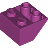 Slope Inverted 45° 2 x 2 [Ovoid Bottom Pin, Bar-sized Stud Holes] (3660)