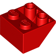 Slope Inverted 45° 2 x 2 [Ovoid Bottom Pin, Bar-sized Stud Holes] (3660)