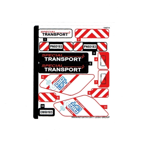 Sticker Sheet for Set 60183-1 (36656)
