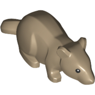 Animal, Rodent, Rat / Mouse with Black Eyes Print (36756pr0001)