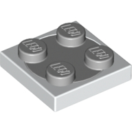Turntable 2 x 2 Plate, Light Bluish Gray Top [Complete Assembly] (3680c02)