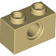 Technic Brick 1 x 2 [1 Pin Hole] (3700)