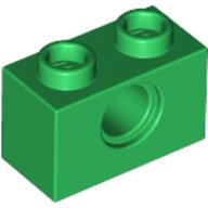 Technic Brick 1 x 2 [1 Pin Hole] (3700)