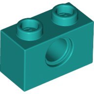 Technic Brick 1 x 2 [1 Pin Hole] (3700)
