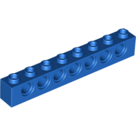 Technic Brick 1 x 8 [7 Pin Holes] (3702)