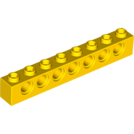 Technic Brick 1 x 8 [7 Pin Holes] (3702)