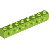 Technic Brick 1 x 8 [7 Pin Holes] (3702)