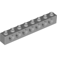 Technic Brick 1 x 8 [7 Pin Holes] (3702)