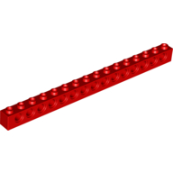 Technic Brick 1 x 16 [15 Pin Holes] (3703)