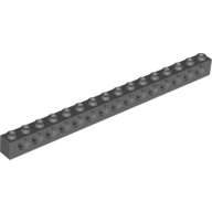 Technic Brick 1 x 16 [15 Pin Holes] (3703)