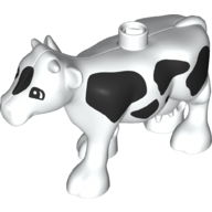 Duplo Animal Cow with Black Spots Print (37184)