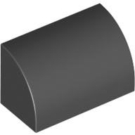 Brick Curved 1 x 2 x 1 No Studs (37352)