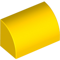 Brick Curved 1 x 2 x 1 No Studs (37352)