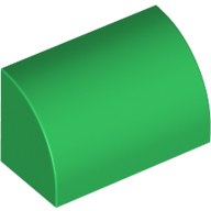 Brick Curved 1 x 2 x 1 No Studs (37352)