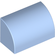 Brick Curved 1 x 2 x 1 No Studs (37352)