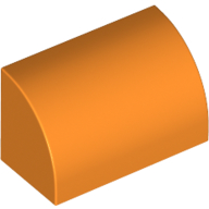 Brick Curved 1 x 2 x 1 No Studs (37352)