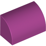 Brick Curved 1 x 2 x 1 No Studs (37352)