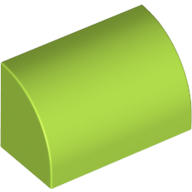 Brick Curved 1 x 2 x 1 No Studs (37352)