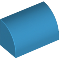 Brick Curved 1 x 2 x 1 No Studs (37352)