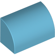 Brick Curved 1 x 2 x 1 No Studs (37352)