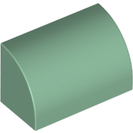 Brick Curved 1 x 2 x 1 No Studs (37352)