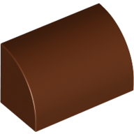 Brick Curved 1 x 2 x 1 No Studs (37352)