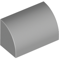 Brick Curved 1 x 2 x 1 No Studs (37352)
